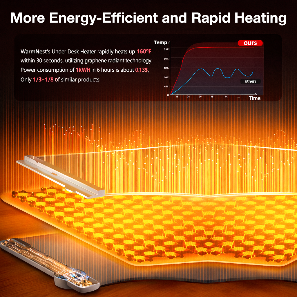 WarmNest Under Desk Heater™